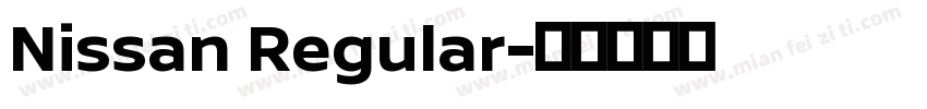 Nissan Regular字体转换
